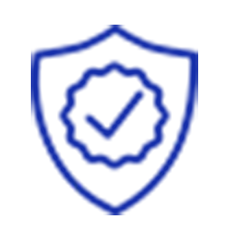 Icon of tick on a shield
