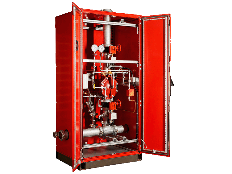 A valve cabinet