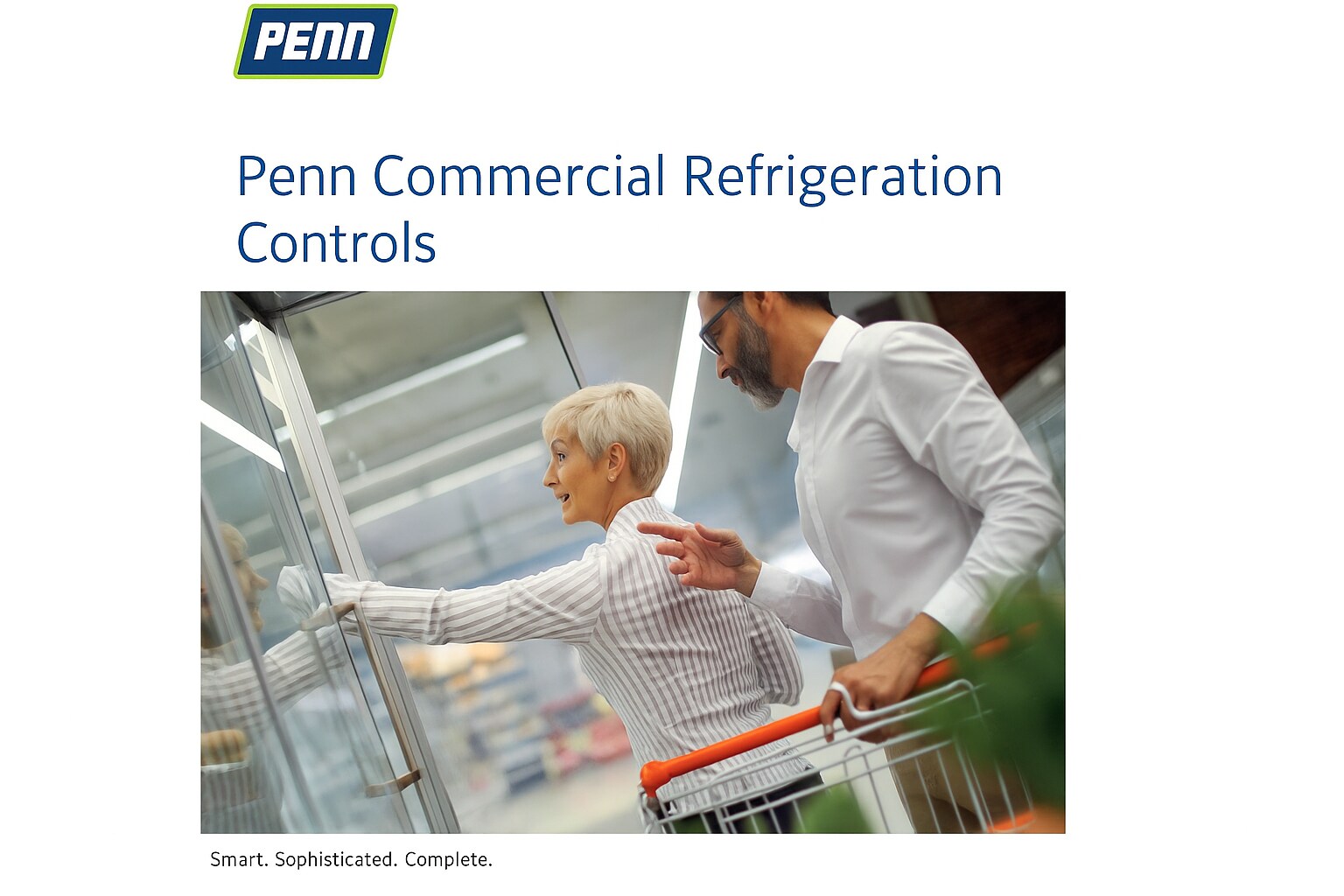 Penn refrigeration controller advertisement by Johnson Controls