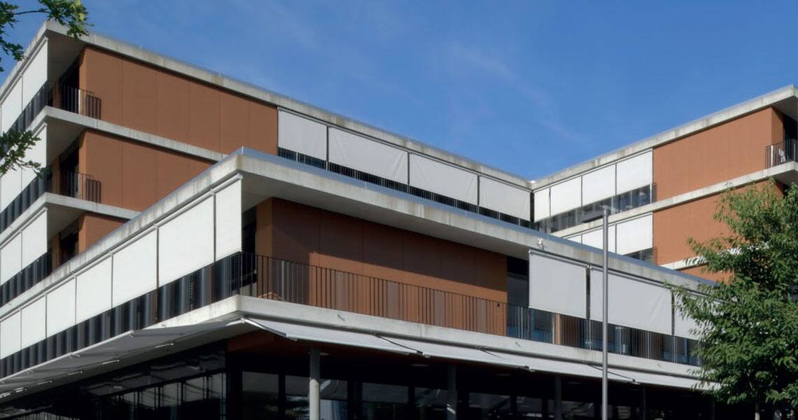 Exterior of a hospital building