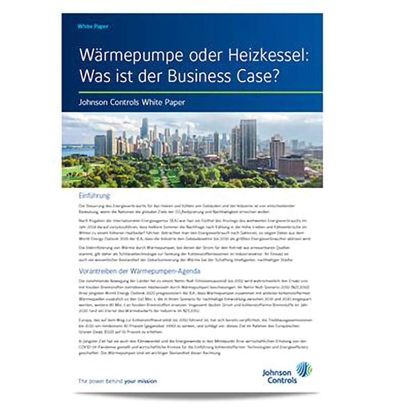 Cover page of Heat Pump or Boiler: What is the Business Case white paper