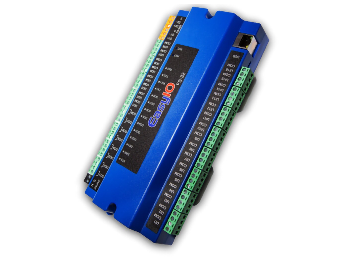 An Industrial electronic module, labeled EasyIO with multiple pin ...
